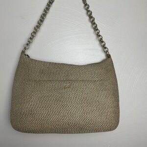 Tan/ Gold Eric Javits Purse